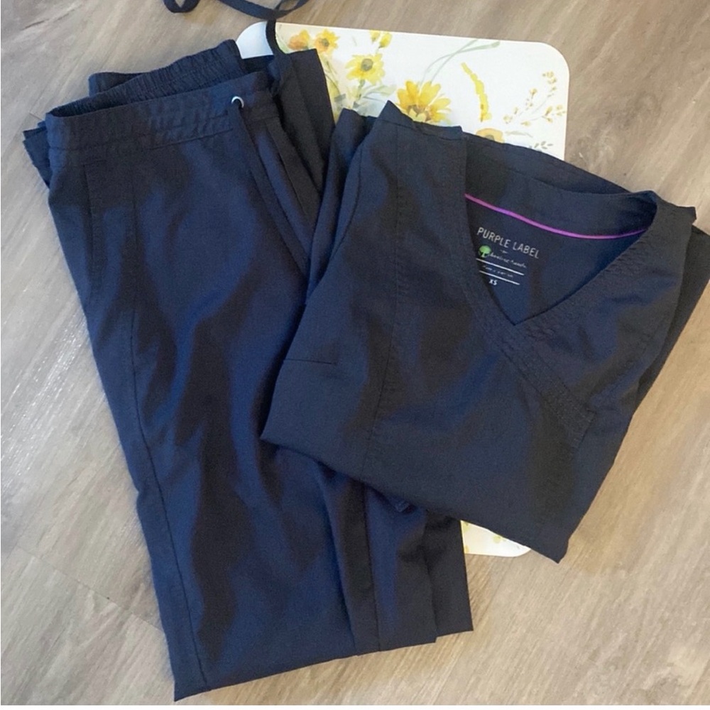 Healing Hands Pewter gray Scrub Set XSMALL